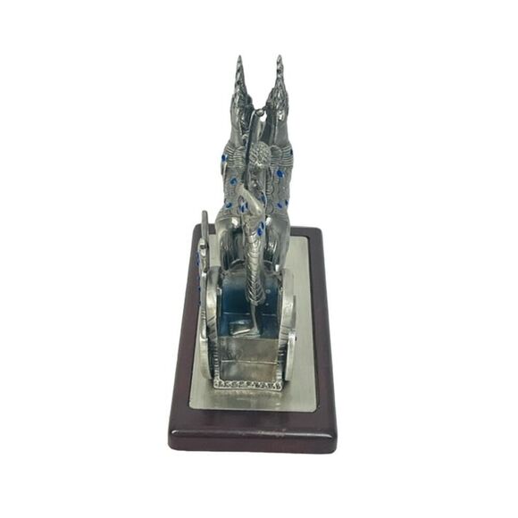 Unique Ramsses II Chariot Statue Pewter Made in Egypt - Picture 4 of 5